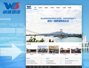 物流公司网站制作案例 沙漠风网站建设公司